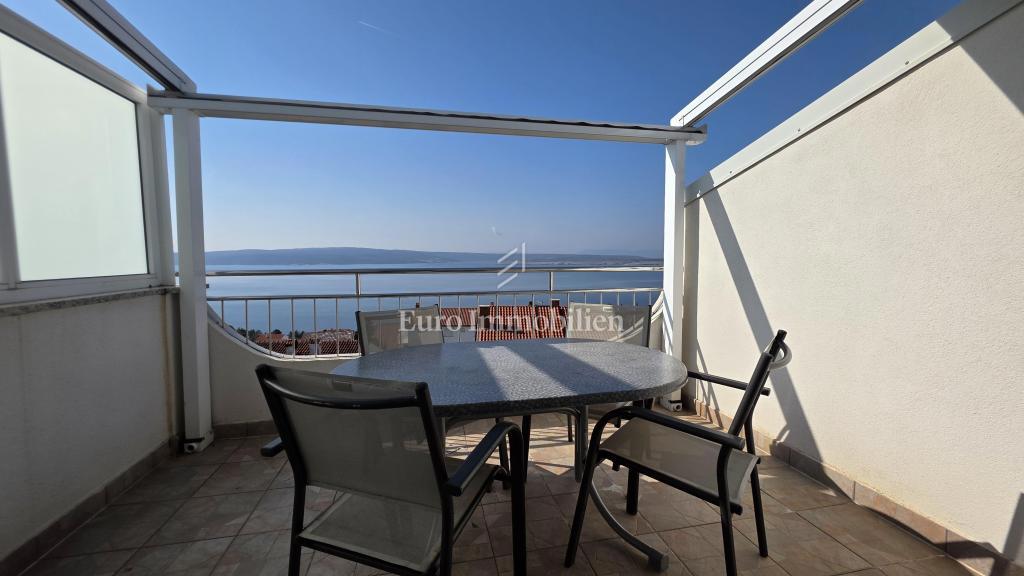 Dramalj - appartamento con vista panoramica sul mare