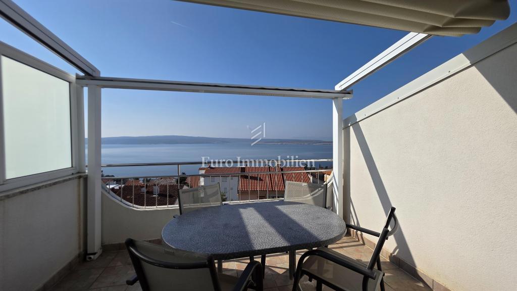 Dramalj - appartamento con vista panoramica sul mare