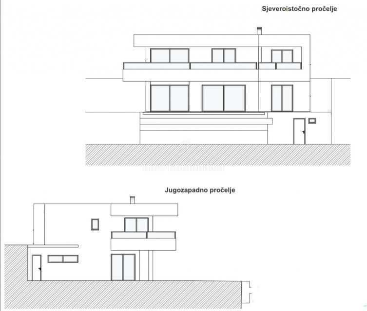 Lovran - casa moderna con piscina a sfioro