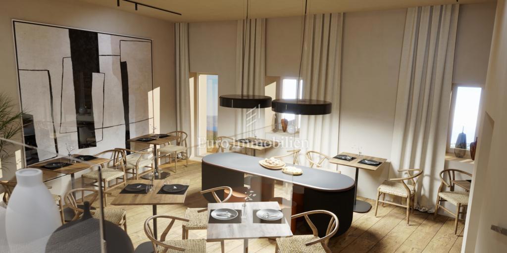 Albona - casa con progetto e permesso di costruzione per hotel