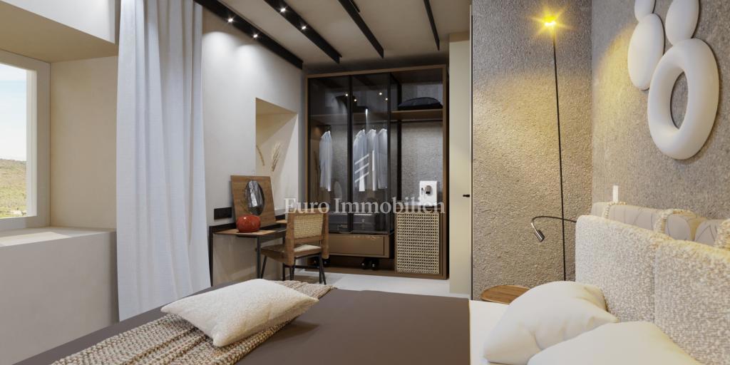 Albona - casa con progetto e permesso di costruzione per hotel