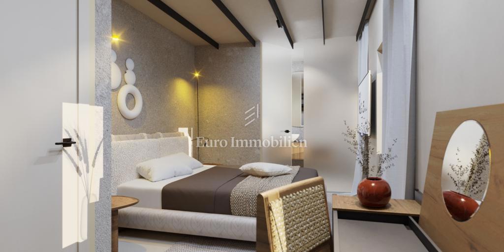 Albona - casa con progetto e permesso di costruzione per hotel