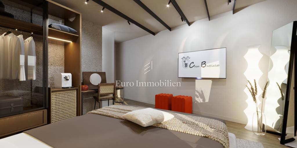 Albona - casa con progetto e permesso di costruzione per hotel