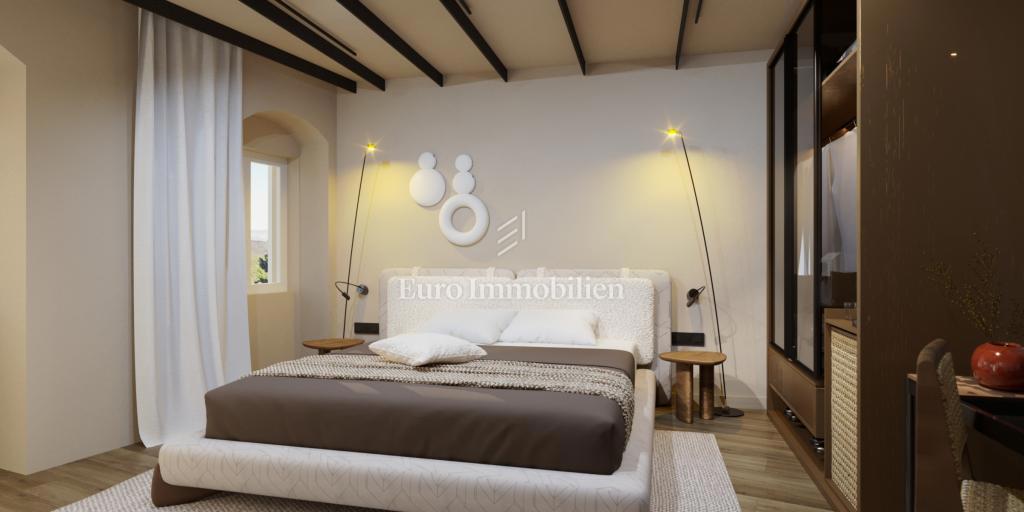 Albona - casa con progetto e permesso di costruzione per hotel