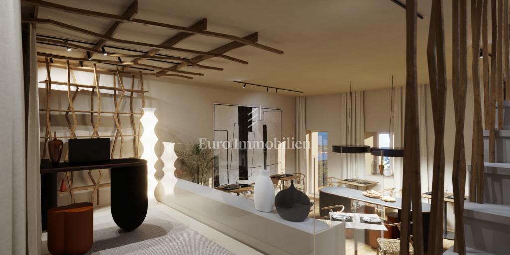 Albona - casa con progetto e permesso di costruzione per hotel