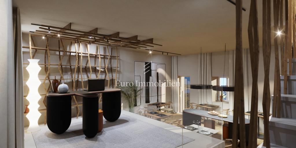 Albona - casa con progetto e permesso di costruzione per hotel