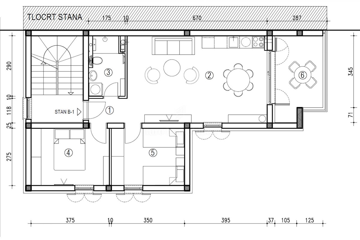 Apartment in a new building, island of Krk