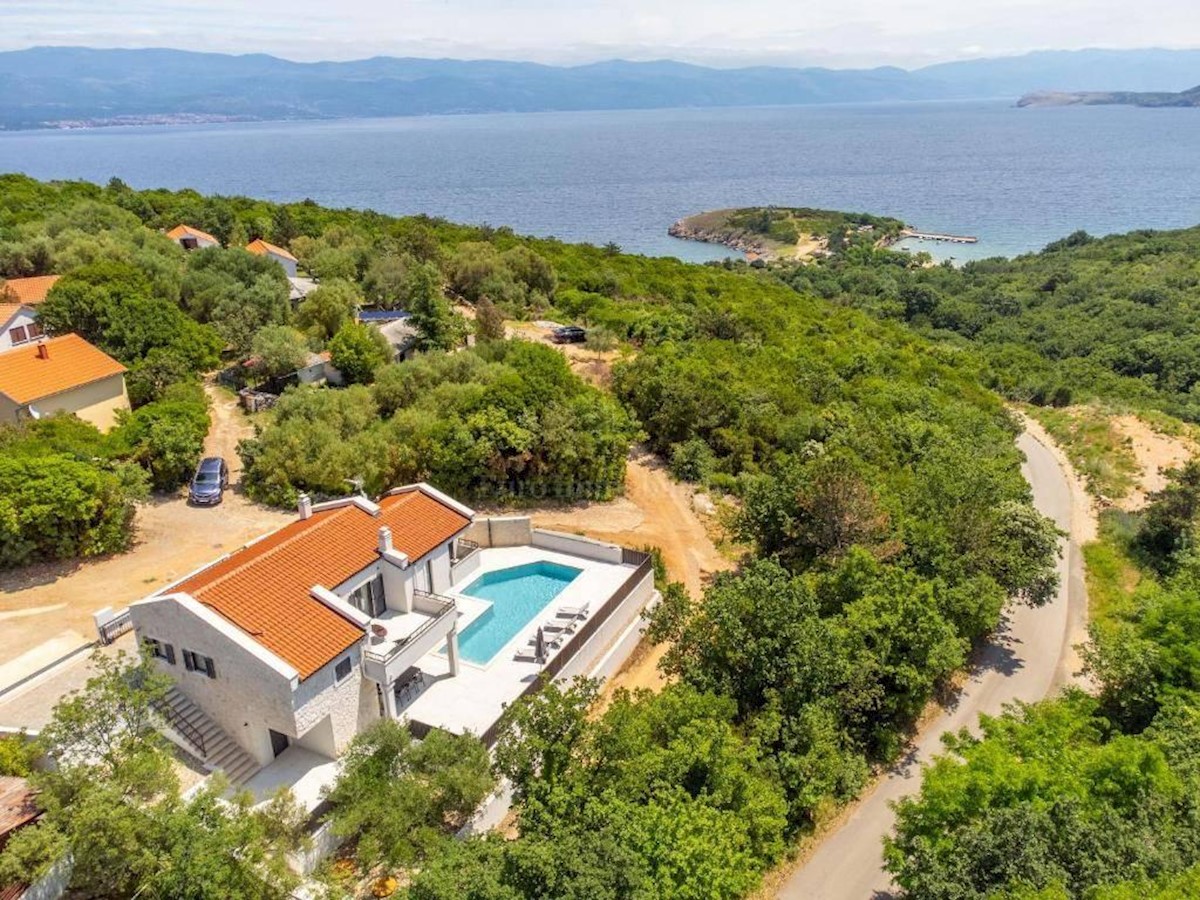 Luxury villa with sea view, island of Krk