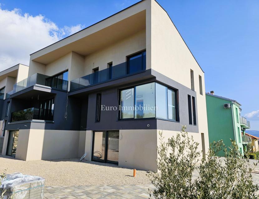 Duplex apartment with garden - under construction, city of Krk