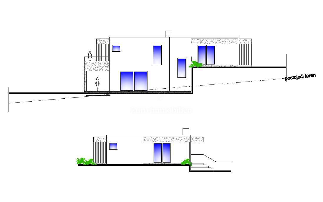 Villa moderna con piscina in costruzione, nelle vicinanze di Labin