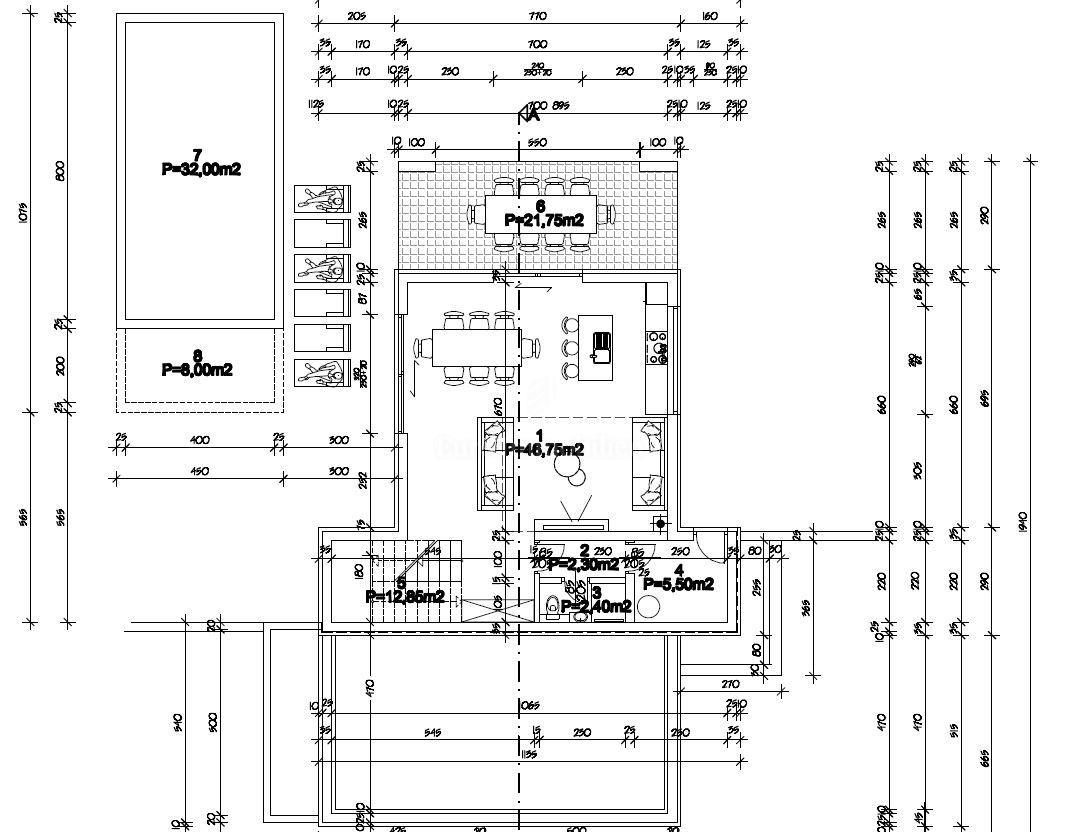 Villa moderna con piscina in costruzione, nelle vicinanze di Labin