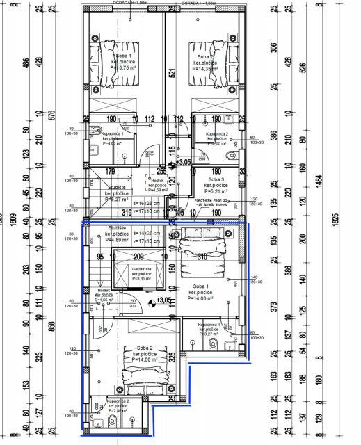 Moderna casa bifamiliare - nuova costruzione Malinska