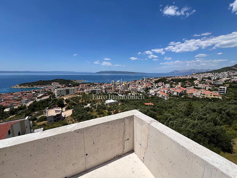 Appartamento con piscina e vista mare sopra il centro - Makarska