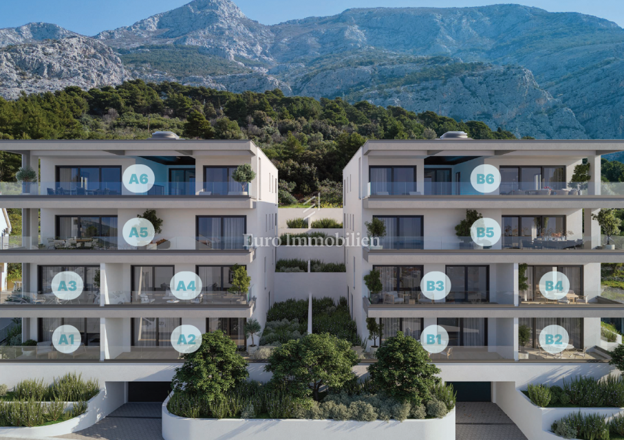 Nuovo appartamento con vista mare - Makarska