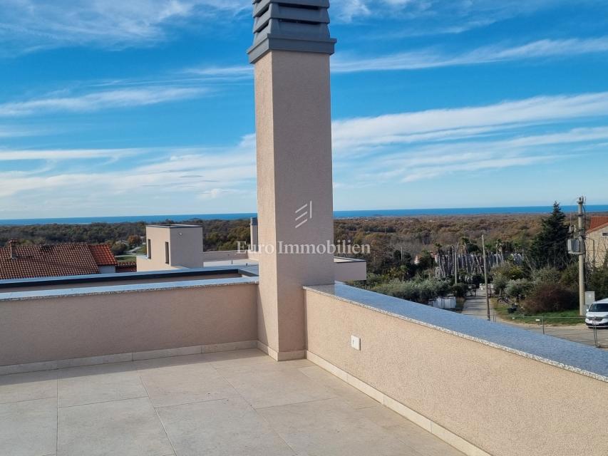 DINTORNI DI PARENZO - Villa moderna con terrazza panoramica, vista mare