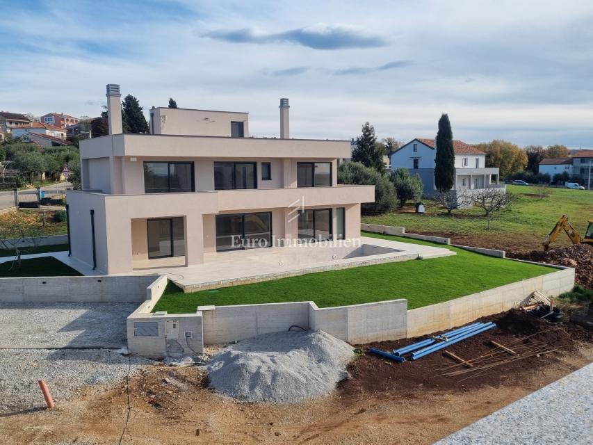 DINTORNI DI PARENZO - Villa moderna con terrazza panoramica, vista mare