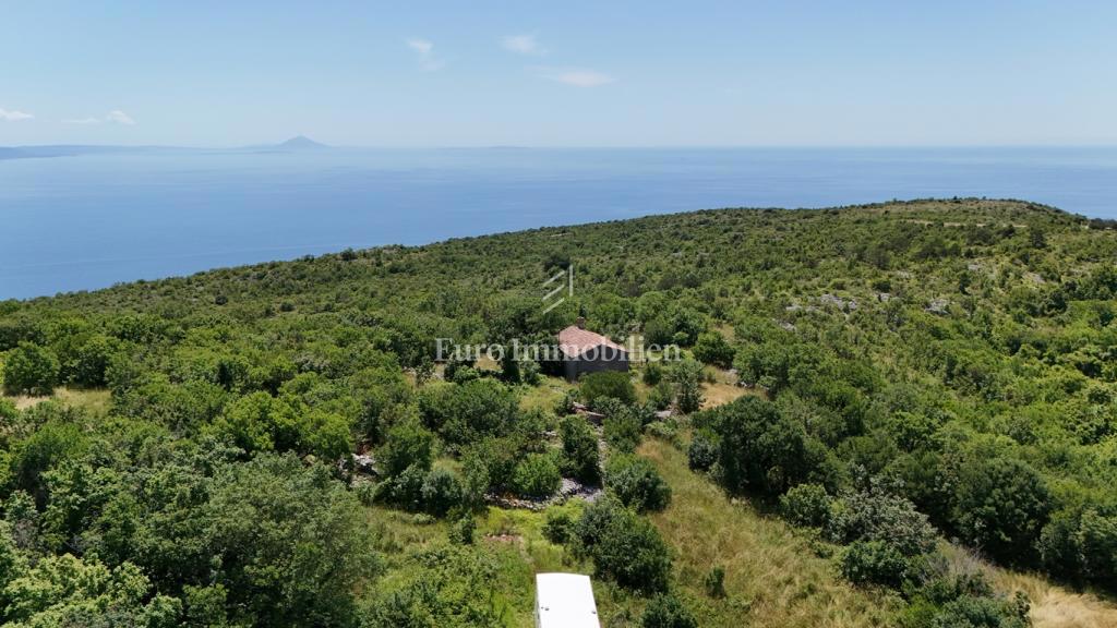 Terreno con permesso di costruzione e fantastica vista mare - Skitača  