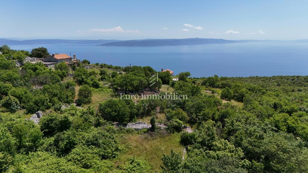 Terreno con permesso di costruzione e fantastica vista mare - Skitača  