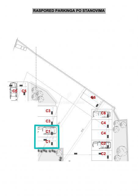 Peroj - nuovo edificio con giardino e terrazza