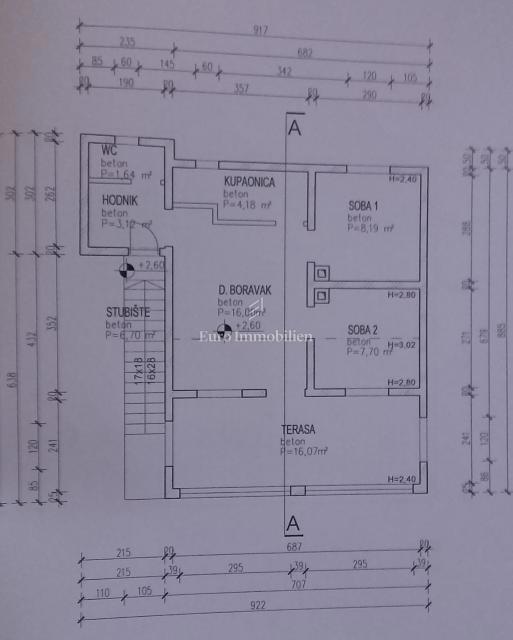 Casa con due unità abitative a 230 m dal mare
