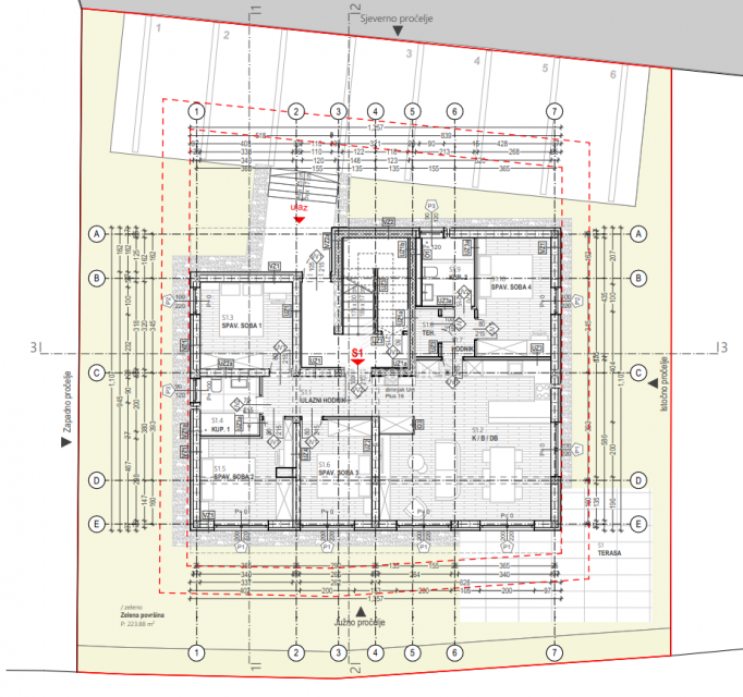 Povile, Appartamento al 1° piano in nuova costruzione