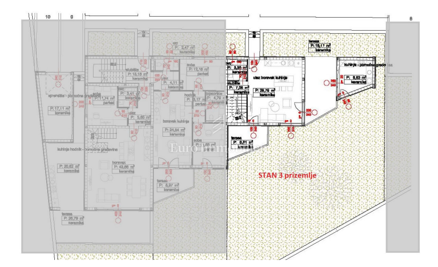 Ampio appartamento in nuova costruzione vicino al mare
