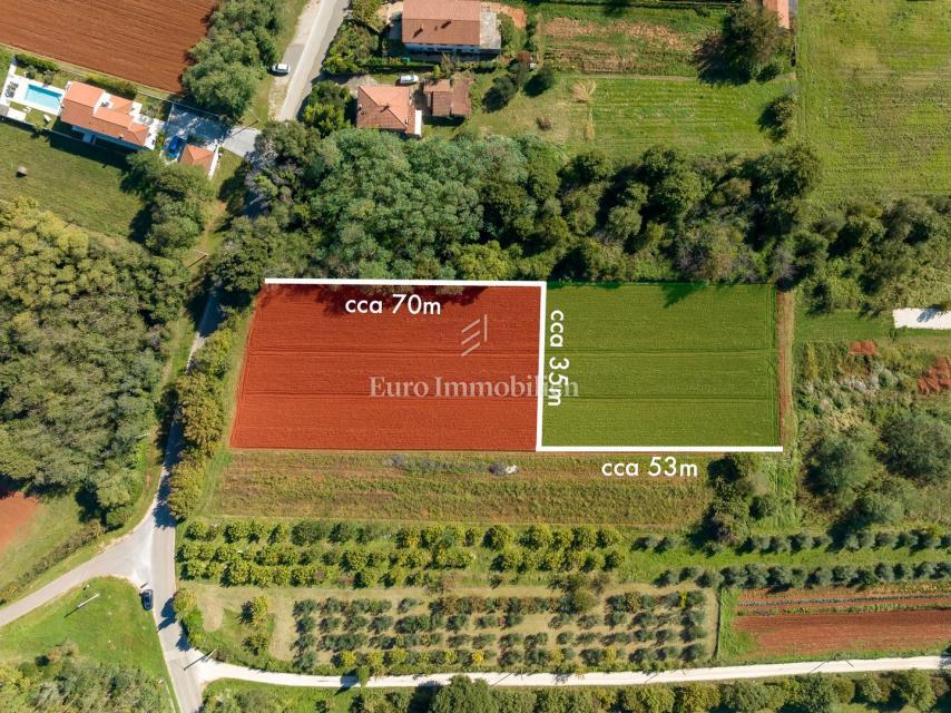 Istria – terreno edificabile di forma regolare con accesso