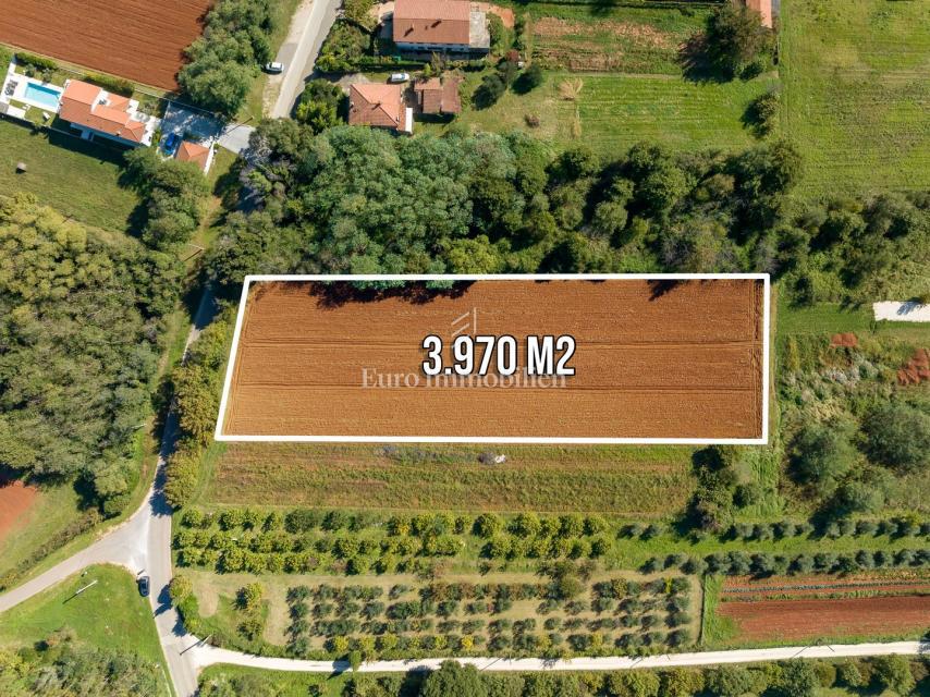 Istria – terreno edificabile di forma regolare con accesso