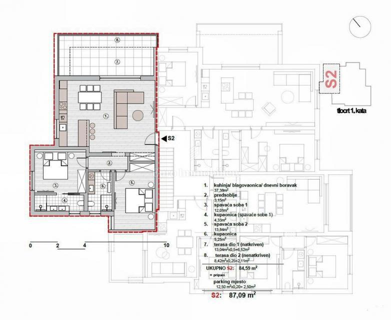 Betina, Tisno - appartamento in un nuovo edificio vicino al mare