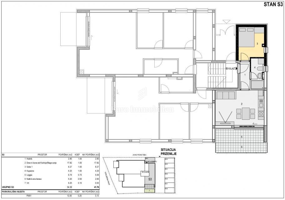 MANDRE prima fila mare appartamenti lusso vista mare S3
