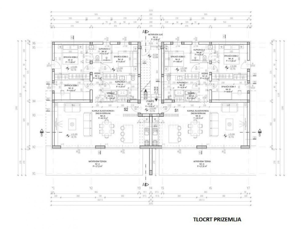 Apartments in a new building, 65 m from the sea, Privlaka