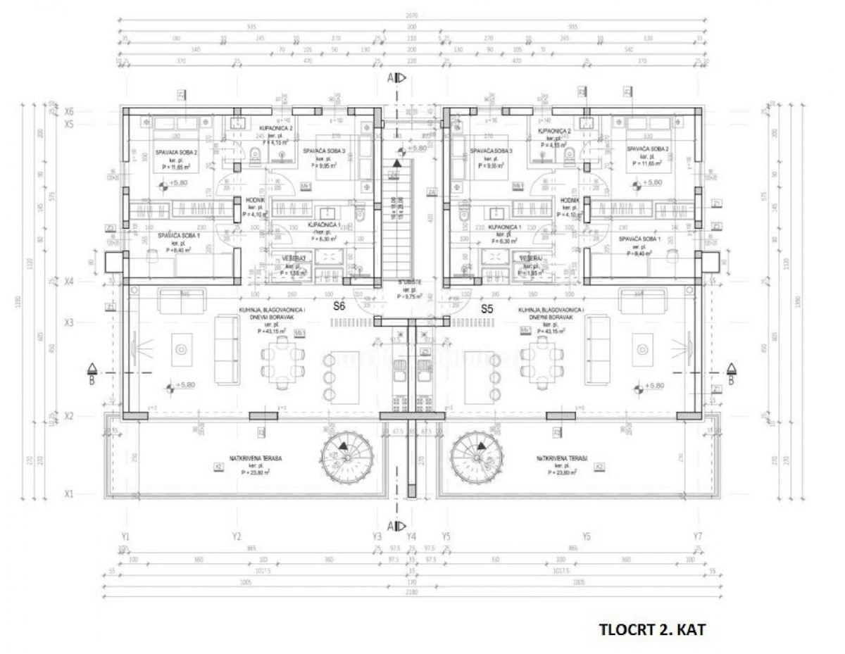 Apartments in a new building, 65 m from the sea, Privlaka