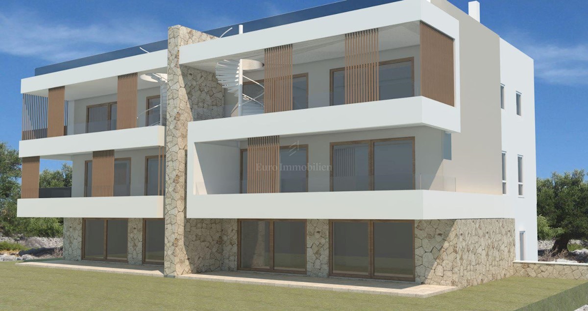 Apartments in a new building, 65 m from the sea, Privlaka