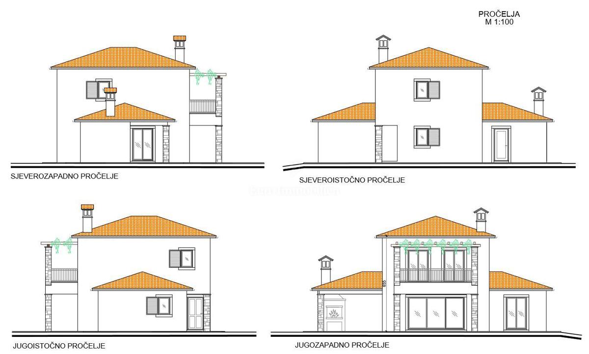 Casa con piscina, nuova costruzione vicino a Labin