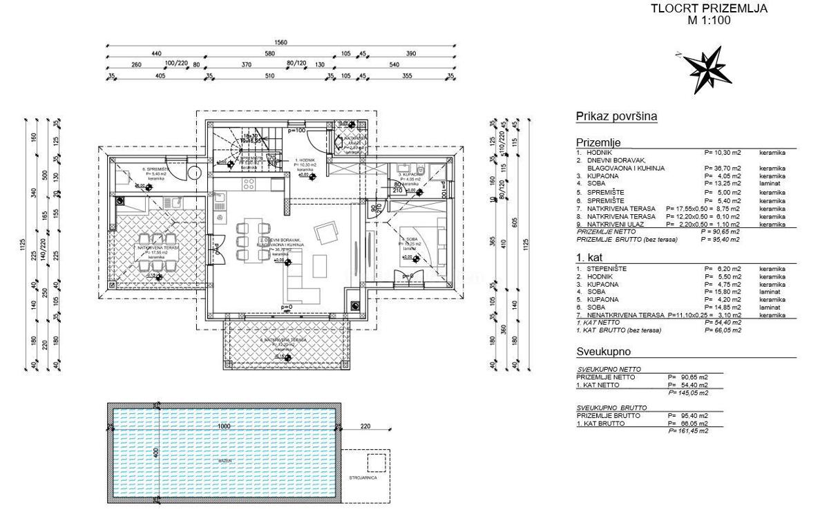 Casa con piscina, nuova costruzione vicino a Labin