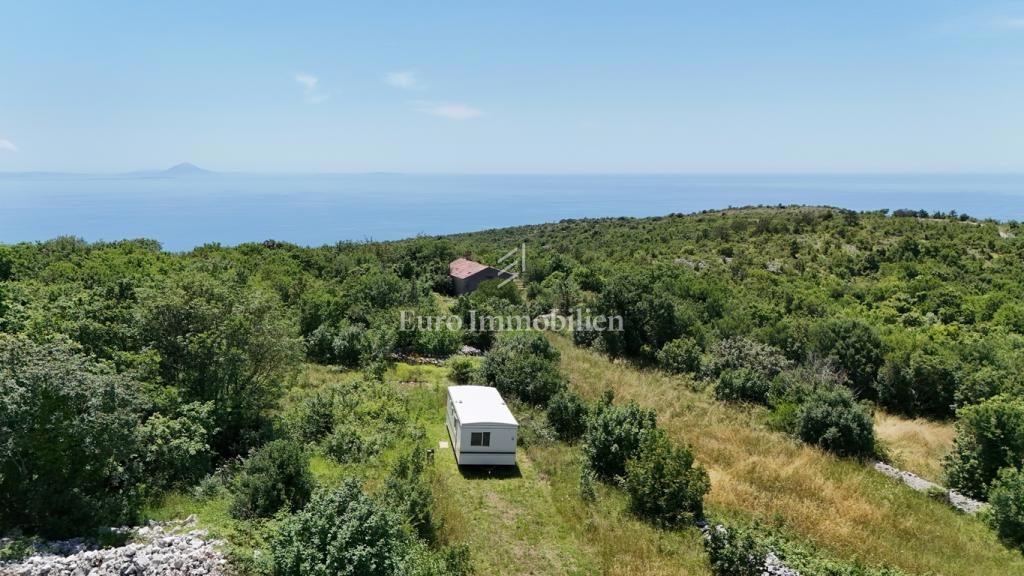 Skitača - terreno con permesso di costruzione e fantastica vista sul mare