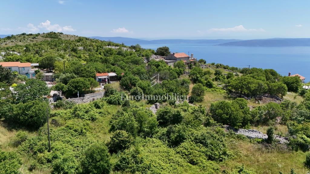 Skitača - terreno con permesso di costruzione e fantastica vista sul mare