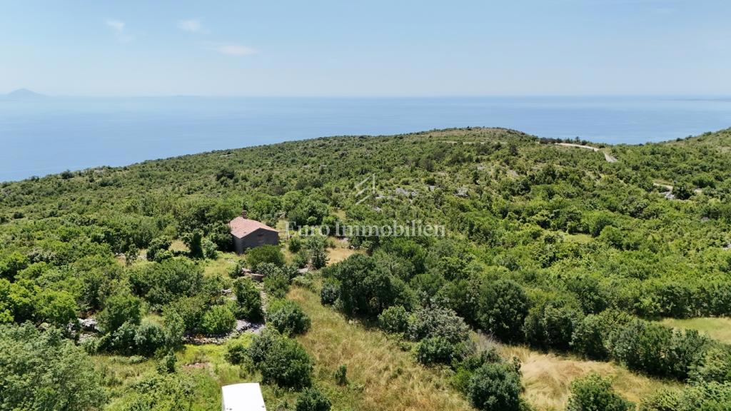 Skitača - terreno con permesso di costruzione e fantastica vista sul mare