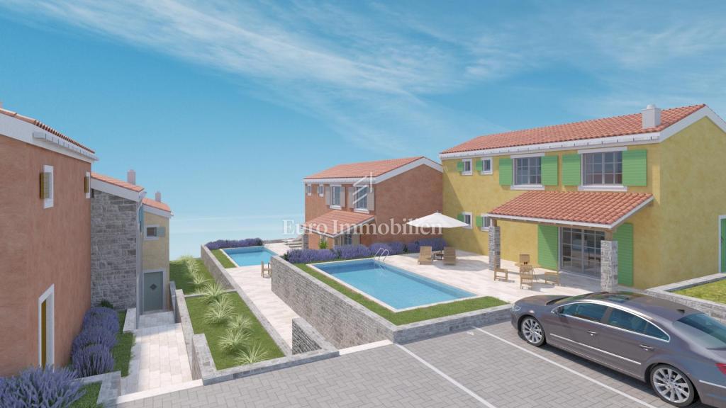 Casa di nuova costruzione a Crikvenica con piscina