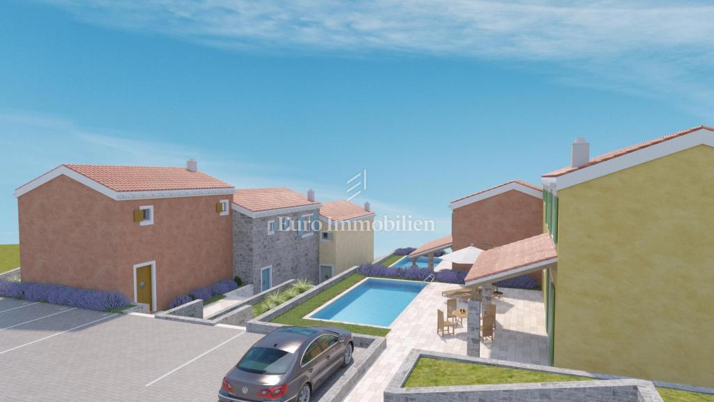 Casa di nuova costruzione a Crikvenica con piscina