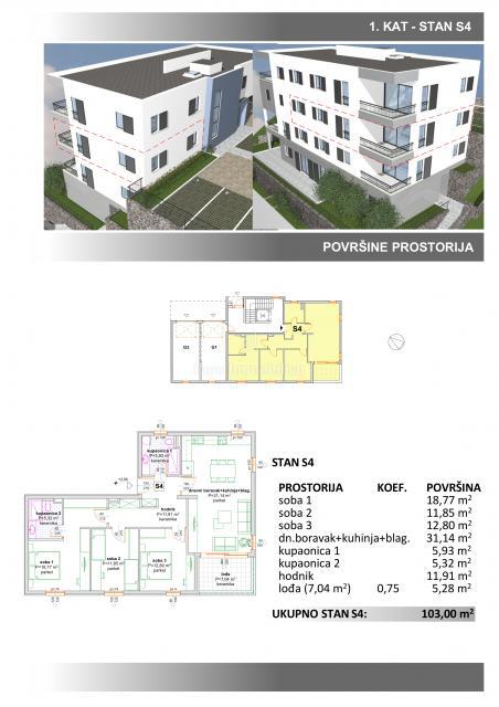 Makarska - nuova villa urbana sopra il centro