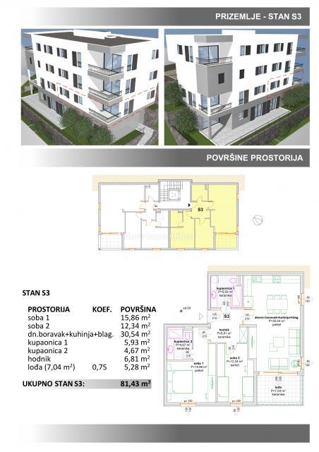 Makarska - nuova villa urbana sopra il centro