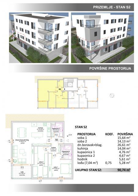 Makarska - nuova villa urbana sopra il centro