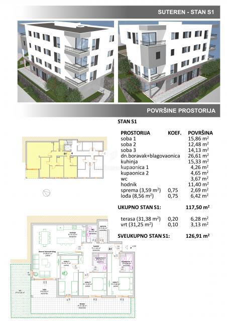 Makarska - nuova villa urbana sopra il centro