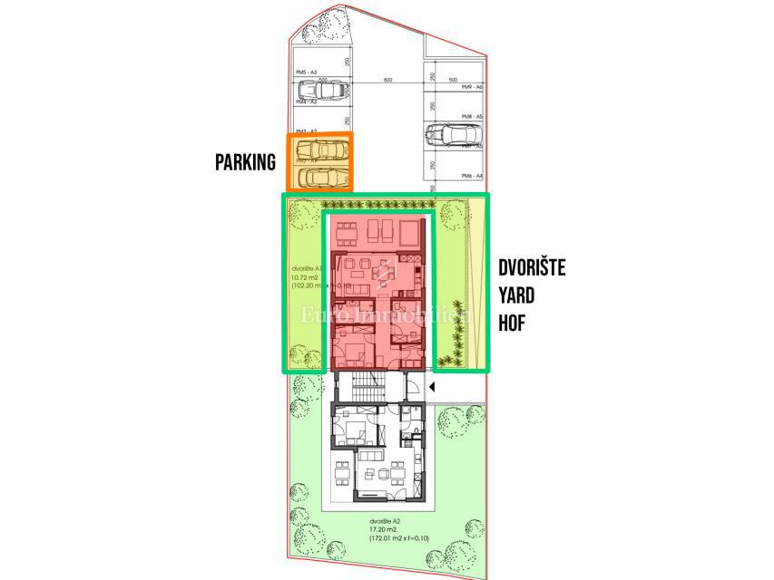 Peroj - nuovo edificio vicino al mare