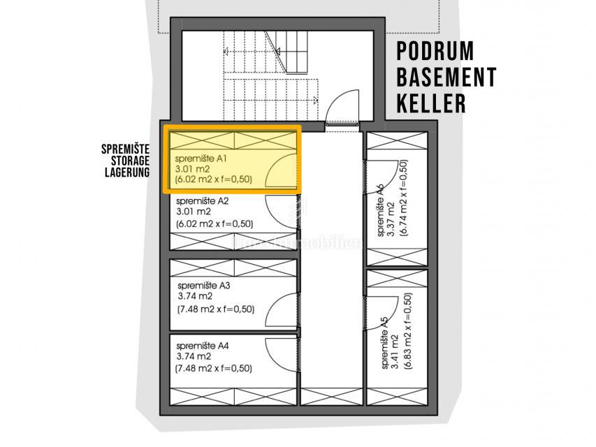 Peroj - nuovo edificio vicino al mare