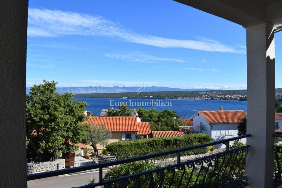 Malinska, Appartamento con Vista Aperta sul Mare
