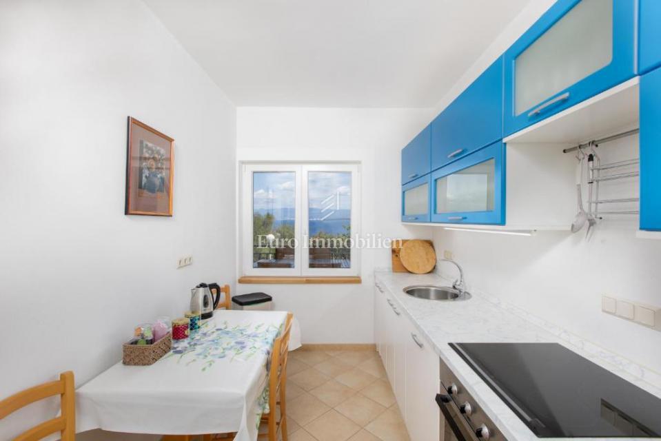 Malinska, Appartamento con Vista Aperta sul Mare