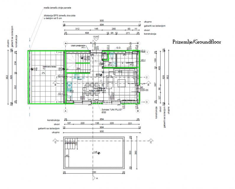 Casa con piscina in posizione tranquilla, vicino a Cittanova