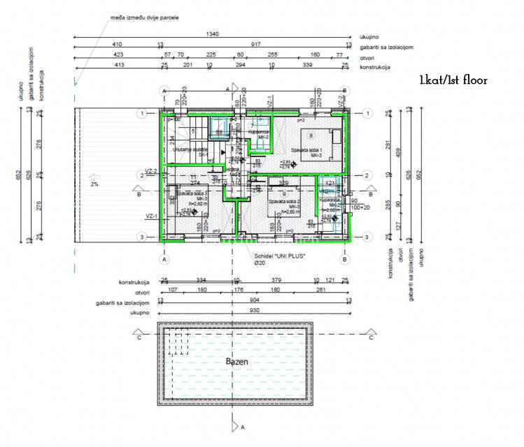 Casa con piscina in posizione tranquilla, vicino a Cittanova